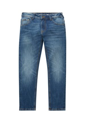 JOHN - Džinsi ar taisnām starām - used mid stone blue denim