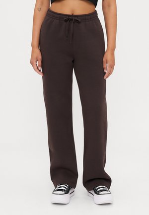 STRAIGHT - Tracksuit bottoms - black coffee