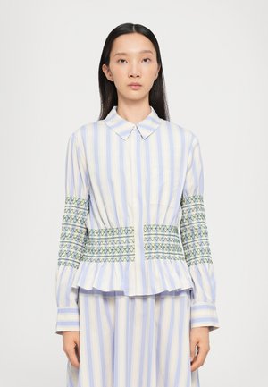 Button-down blouse - multi-coloured