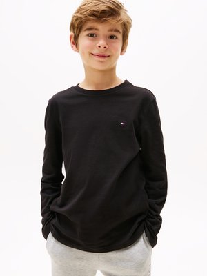 Tommy Hilfiger TEE UNISEX 2 PACK - Langærmet T-shirt - medium grey heather/black