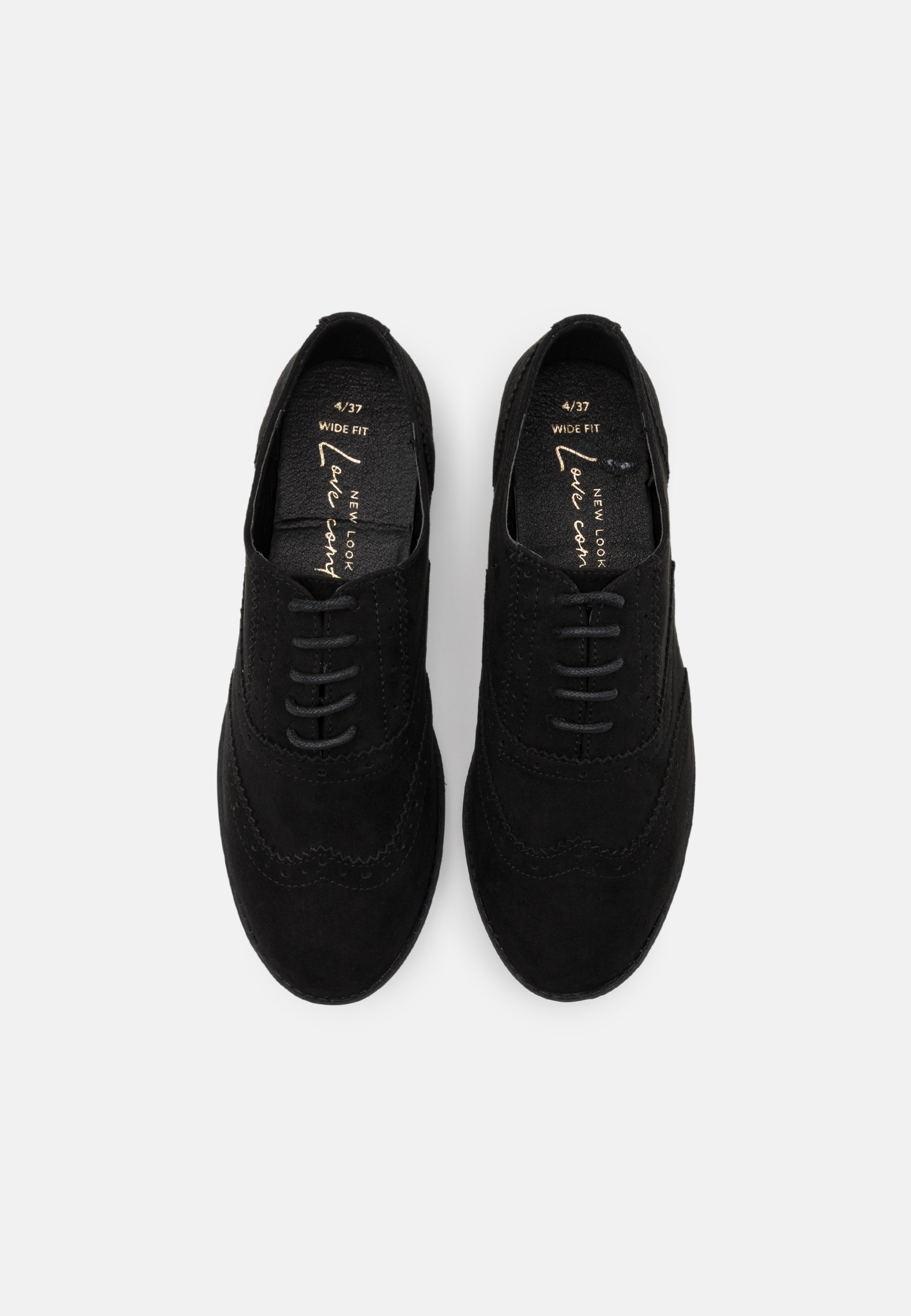 New Look Wide Fit WIDE FIT JO Snøresko blacksvart New Look Wide Fit WIDE FIT JO Snøresko blacksvart
