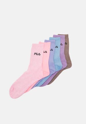 CREW TENNIS 6 PACK UNISEX - Sokker - pion/roseberry/violet/skye blue/bubble gum/latte