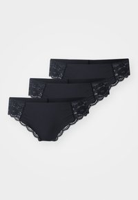 BRIEF BRAZILIAN INVISIBLE 3 PACK​ - Slip - black