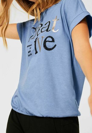 Print T-shirt - blue