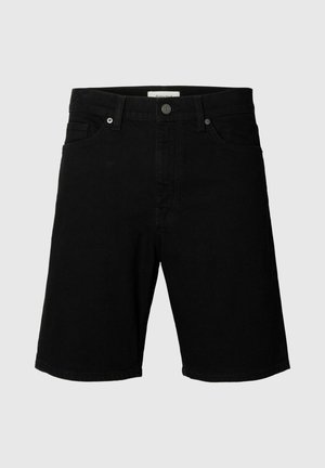 Selected, Denim Regular Fit - Denimové šortky - black denim