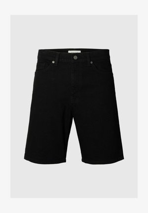 Selected, Denim Regular Fit - Denimové šortky - black denim