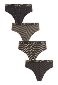 Next 4 PACK - Fecskék - black gold pattern