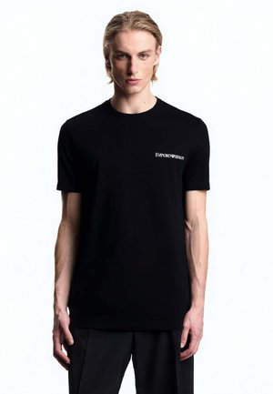 Emporio Armani, 2 PACK CORE LOGOBAND - T-shirt con stampa - biannco e/nero