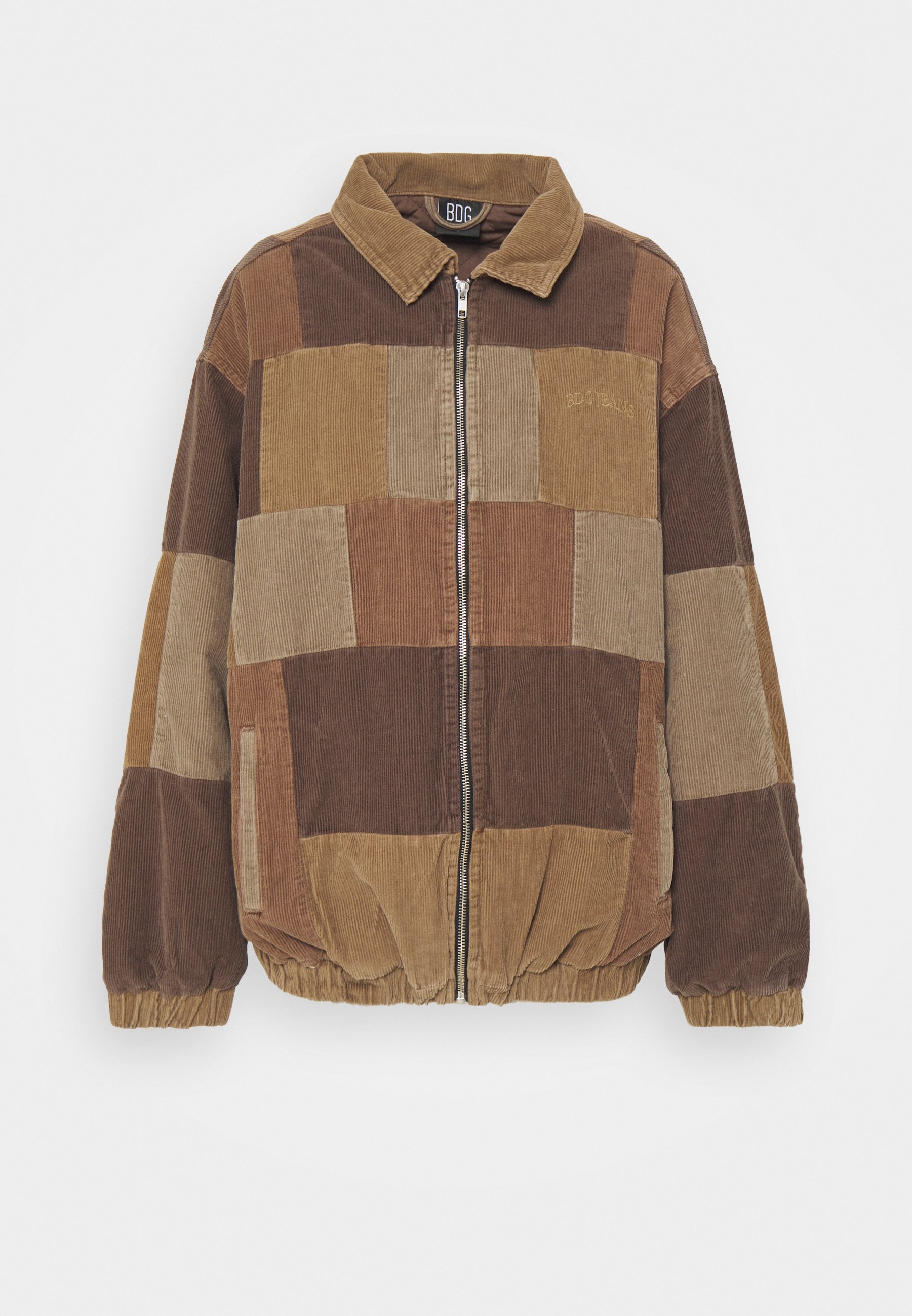 patchwork harrington jacket