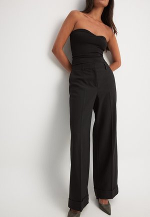 KREMPELBARE - Stoffhose - black