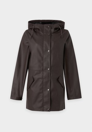 Vero Moda, VMMALOU COATED JACKET - Regnjakke / vandafvisende jakker - chocolate torte