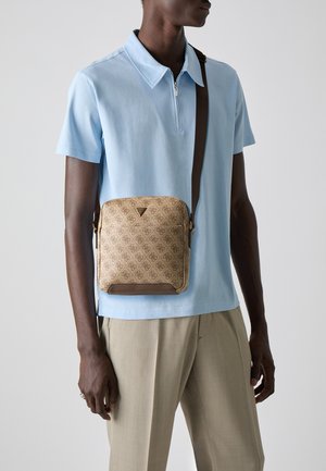TORINO TOP ZIP CROSSBODY FLAT - Rankinė per petį - beige/brown