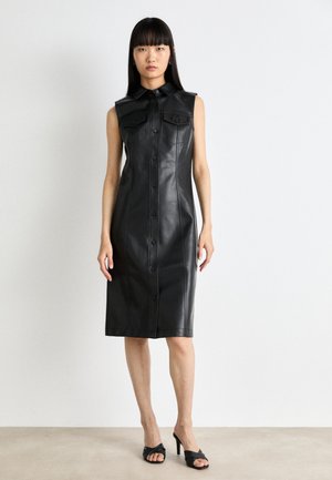 DRESS - Skjortekjole - black