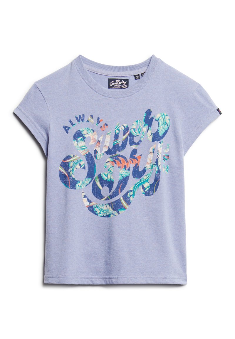 Superdry & Co T-shirt print paars Superdry & Co T-shirt print paars