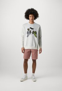 HUF SONG INTARSIA UNISEX - Jumper - off-white