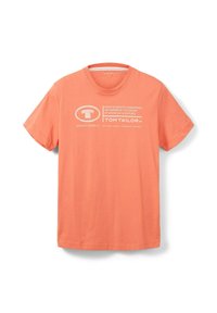 TOM TAILOR LOGO PRINT - T-shirts print - soft peach orange