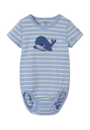 WHALE APPLIQUÉ SHORT-SLEEVED - Body / Bodystocking - brunnera blue
