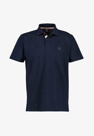 MIT WERTIGER WAFFELSTRUKTUR - Polo shirt - dark blue