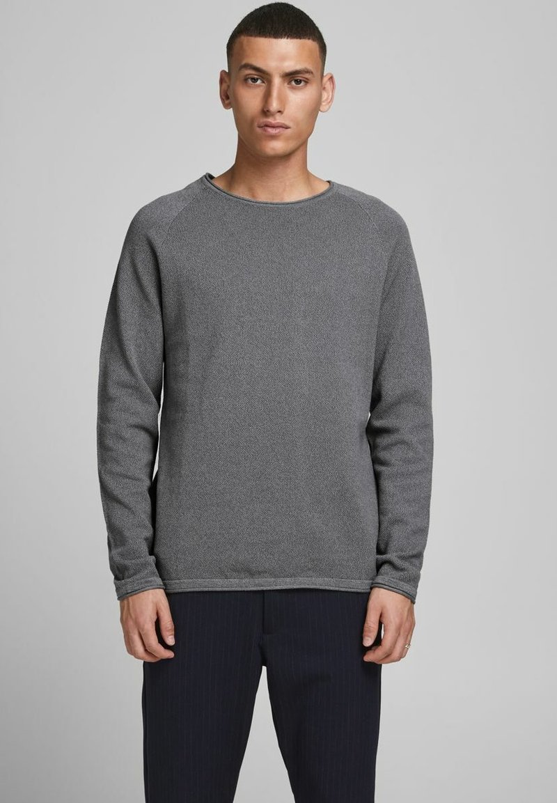 Jack & Jones JJEHILL CREW NECK - Strickpullover - sedona sage