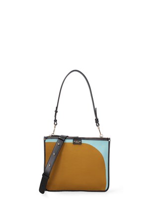 My Best Bag, ATENA - SHOULDER BAG - Handtas - ocher/light blue solid