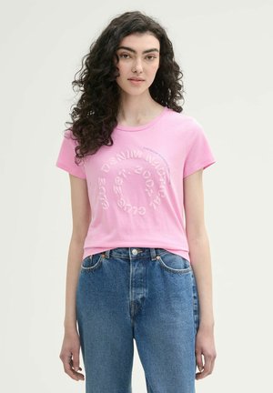 TOM TAILOR DENIM Print T-shirt - soft summer pink