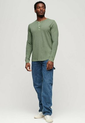 RQPYQF Maglietta da Uomo Manica Lunghe Casuale Henley Shirt Uomo t Shirt Vintage Uomo CS05 Taglia S-XXL (Bianco, M