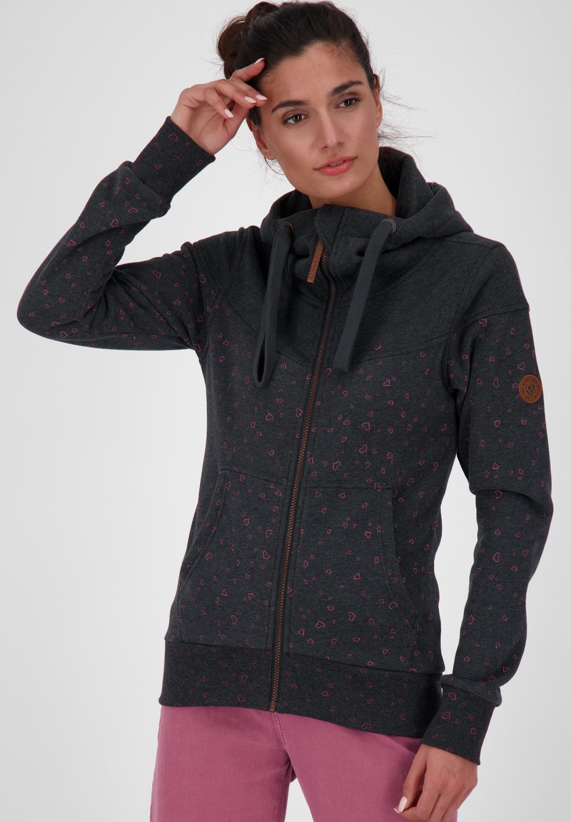 Alife & Kickin Babsiak A - Sweatdress Femme Longue Décontractée Col Haut Poche Kangourou - XS à XXL - Confort Absolu
