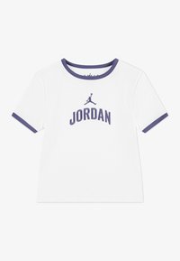 Jordan SEMI CROPPED TEE - T-shirt imprimé - white