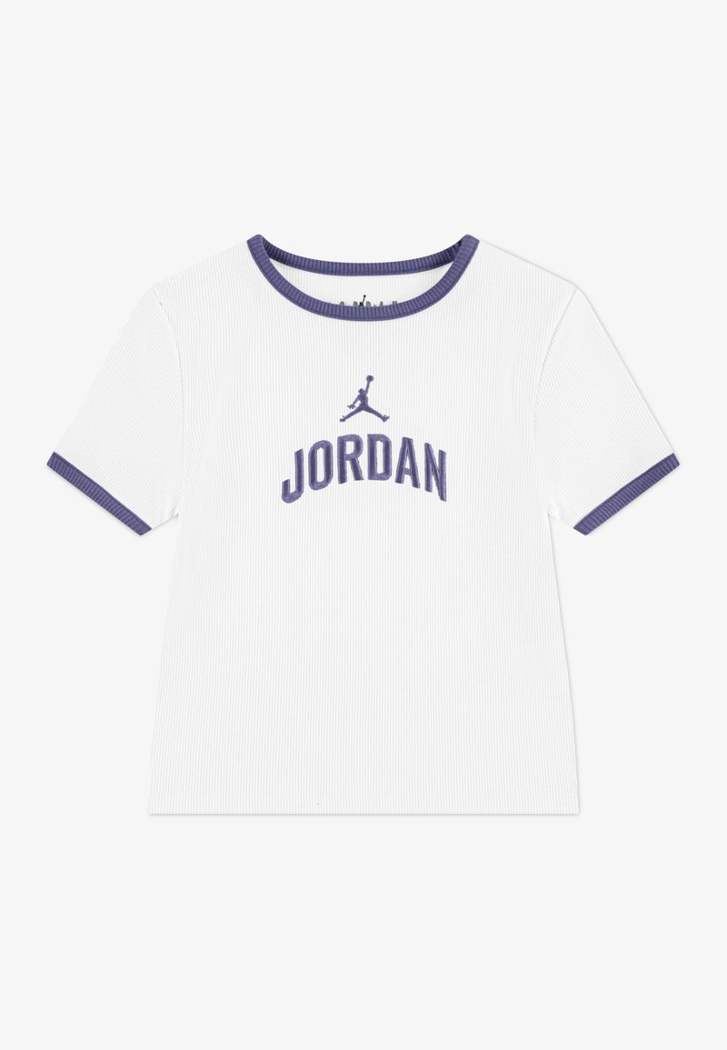 Jordan SEMI CROPPED TEE - T-shirt imprimé - white