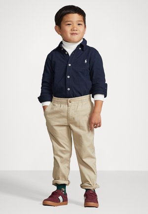 Polo Ralph Lauren FEATHERWEIGHT COTTON MESH SHIRT - Skjorta - aviator navy