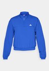 AEROREADY TRAIN ESSENTIALS QUARTER ZIP - Sportinė striukė - semi lucid blue