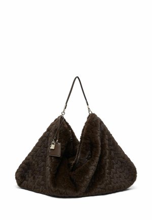 LIU JO, LIU JO LARGE FAUX FUR BAG - Τσάντα χειρός - brown