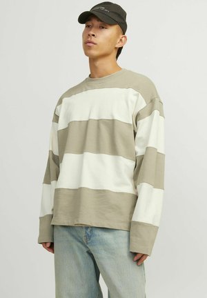 JORBUSHWICK BLOCK CREW NECK - Sportinis megztinis - silver sage