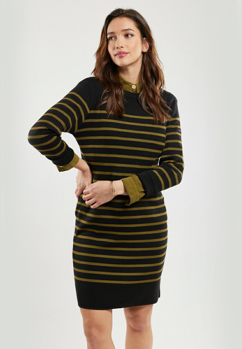 Armor lux BENODET - Robe pull - noir fir green