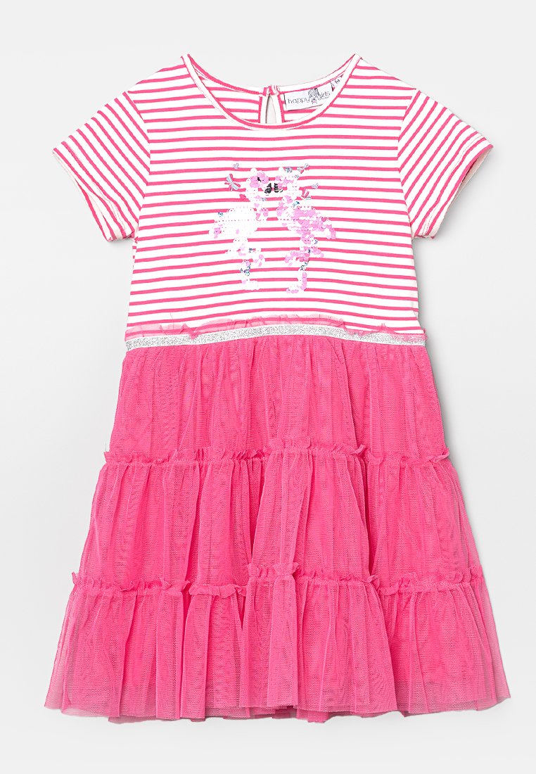 happy girls Jerseyjurk donkerroze