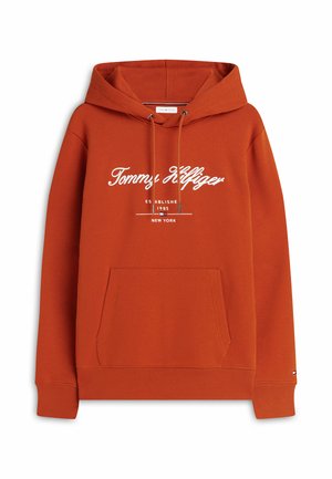Tommy Hilfiger, SCRIPT LOGO HOODY - BRAND LOVE - Sweat à capuche - rusty ochre
