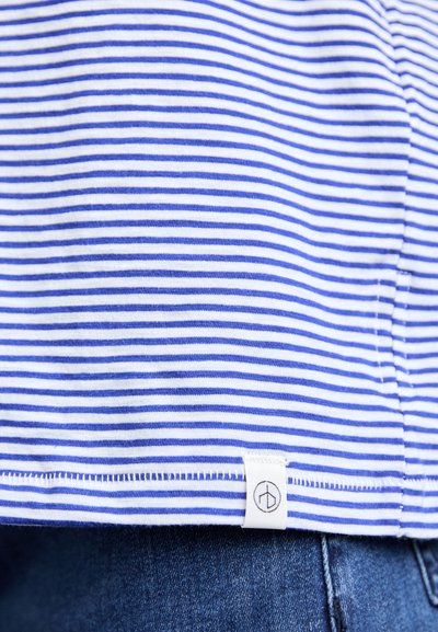 rag & bone MINI SLUB STRIPE BOYFRIEND TEE - Tricou cu imprimeu - blue/whIte