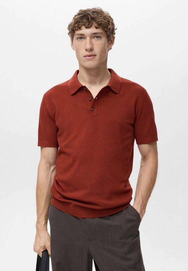 Polo shirt - orange brûlé