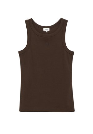 s.Oliver, T-SHIRT - Débardeur - dunkelbraun