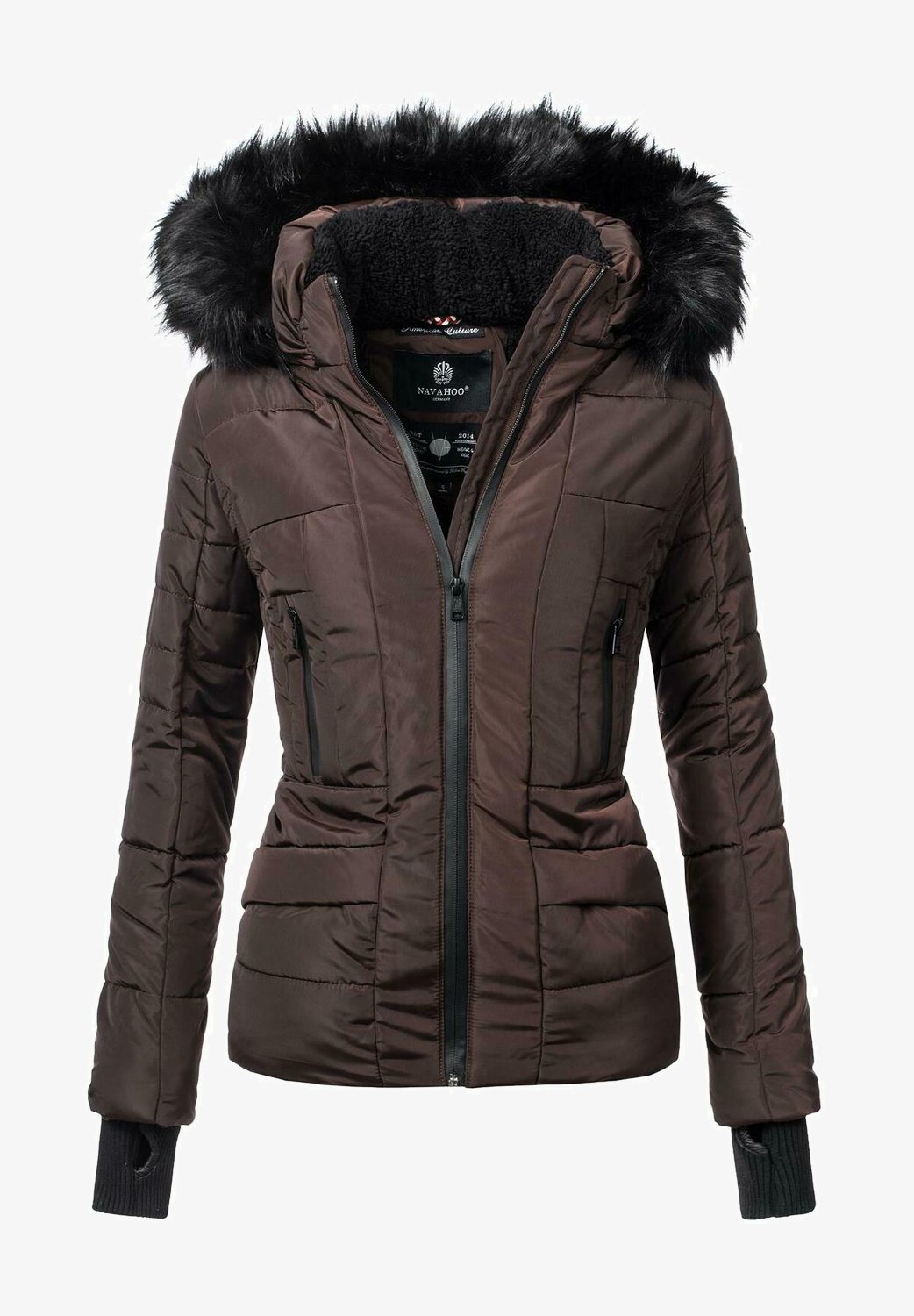 Navahoo ADELE Winterjacke brown/dunkelbraun Zalando
