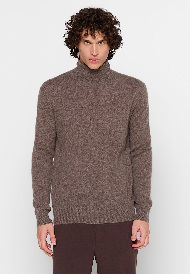 Just Cashmere Trui lichtbruin