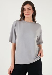 LOOSE FIT - Osnovna majica kratkih rukava - grey