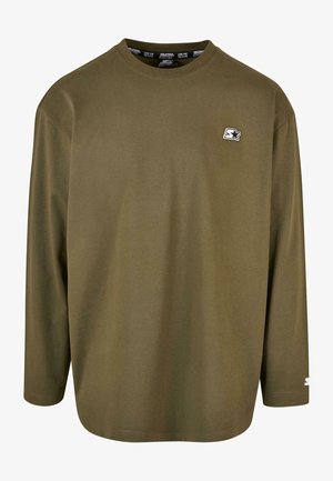 ESSENTIAL - Top s dlouhým rukávem - darkolive