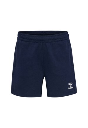 Mornarsko plave atletske kratke hlače od mekog materijala, s elastičnim pojasom i bočnim džepovima. Bijeli logotip izvezen na donjem prednjem dijelu.