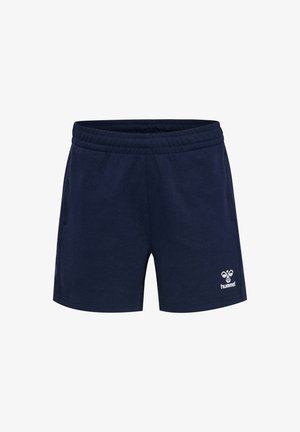 Mornarsko plave atletske kratke hlače od mekog materijala, s elastičnim pojasom i bočnim džepovima. Bijeli logotip izvezen na donjem prednjem dijelu.