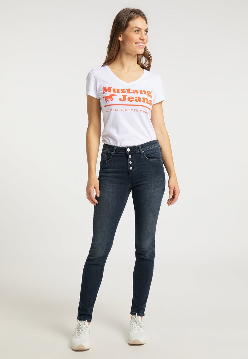 mustang Slim fit jeans blauw