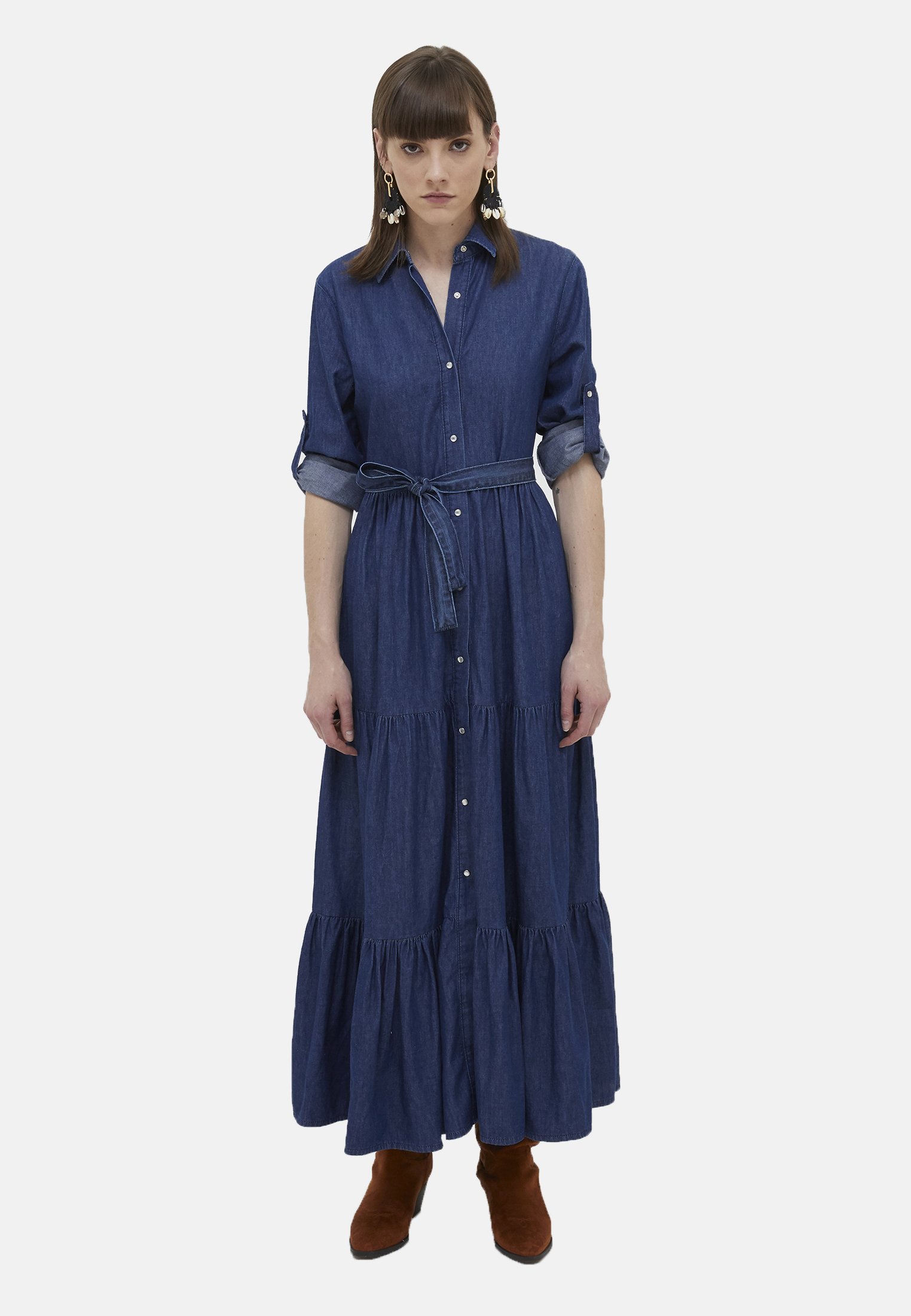 Motivi Abito a camicia - blu - Zalando.it