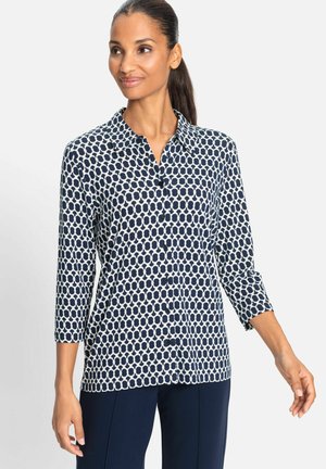 Button-down blouse - blau