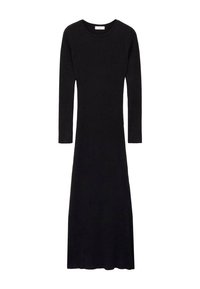 Mango Kids Pletené šaty - black