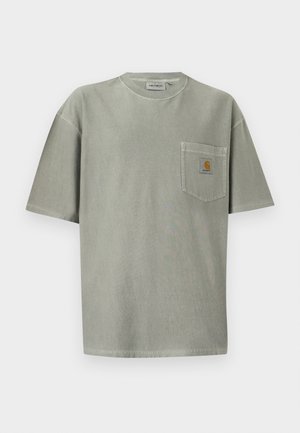 Carhartt WIP, LOOSE POCKET - T-Shirt basic - shady green garment dyed